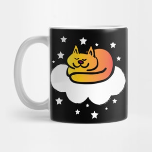 Sleepy Cloud Cat Mug